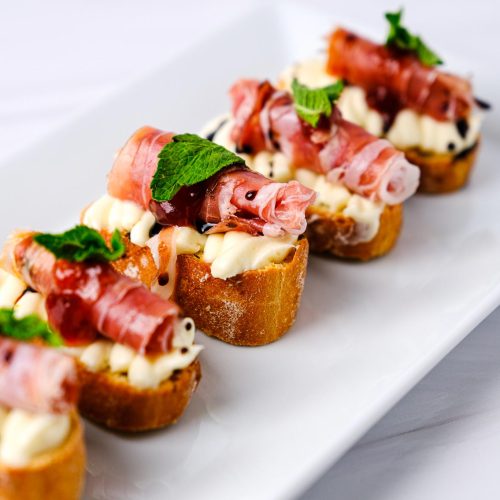 Brie & Prosciutto Crostini