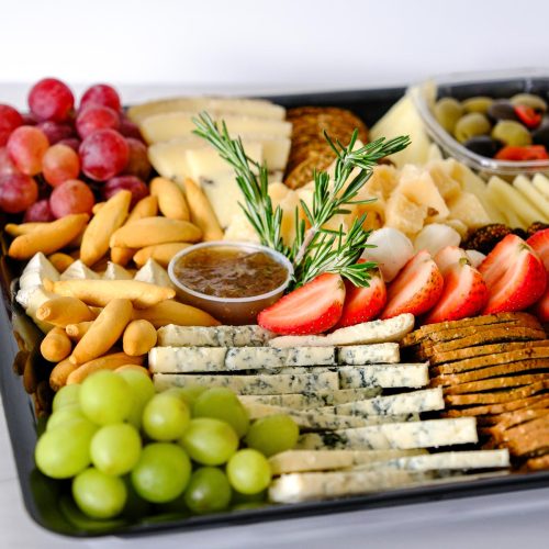 Premium Artisan Cheese & Crackers Platter