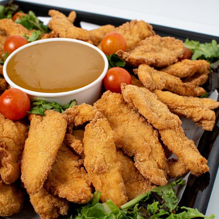 Golden Crispy Chicken Tenders Platter