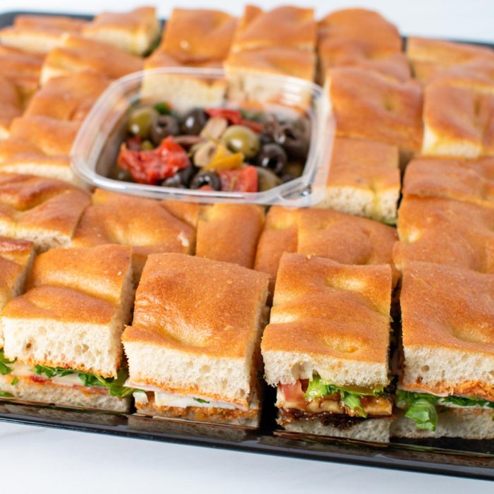 Gourmet Focaccia Charcuterie Sandwich Platter
