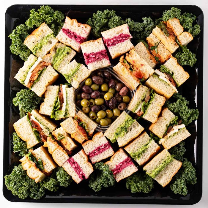 Gourmet Veggie Focaccia Sandwich Platter
